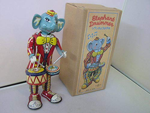 Elephant Drummer 象のドラマー レトロ金属製 ブリキ おもちゃ Amazon